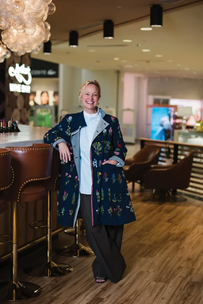 Laura Vinroot Poole at the wine bar