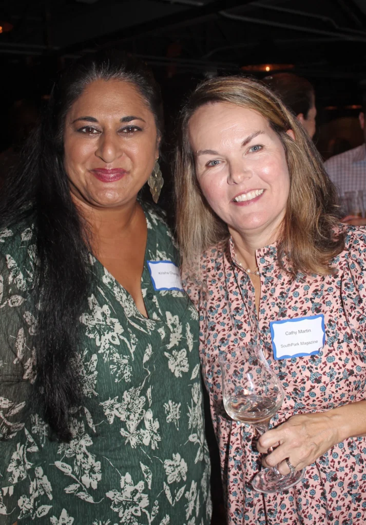 Krisha Chachra and SouthPark Magazine editor Cathy Martin