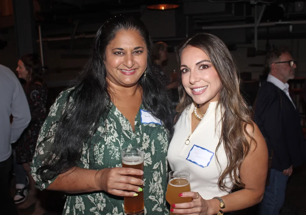 Krisha Chachra and Sunni Haralalka at the SouthPark Magazine anniversary party in Charlotte.