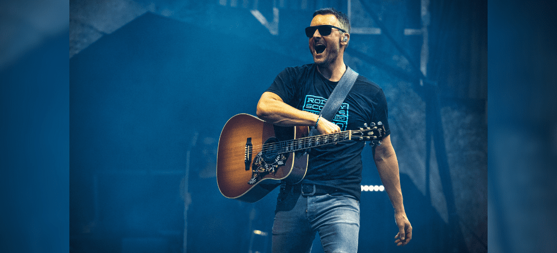 Eric Church plays a concert in Charlestobn