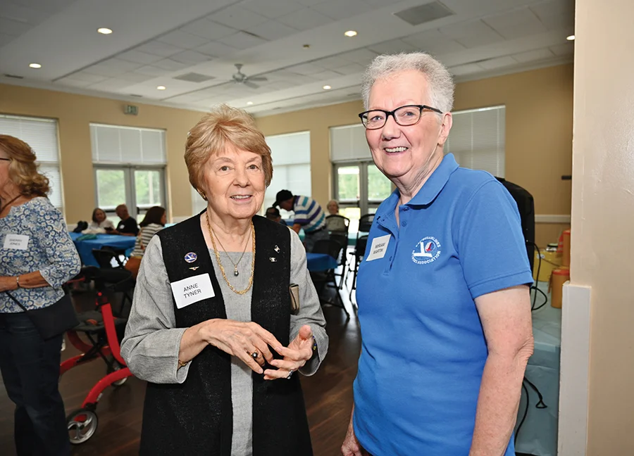 Anne Tyner and Miriam Martin at Eastern Airlines reunion