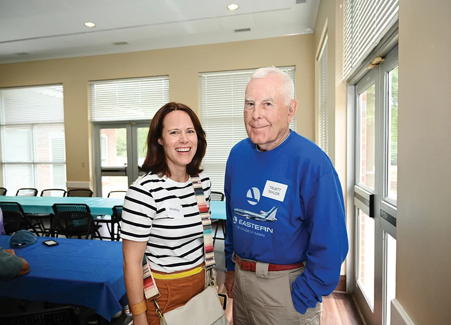 Sharon Smith with Truett Taylor at Eastern Airlines reunion