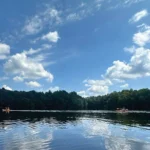 Two people kayaking