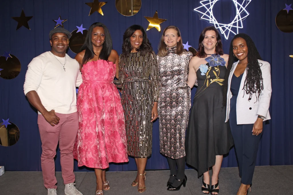 Group shot during Shine fundraiser for the Arts Empowerment Project