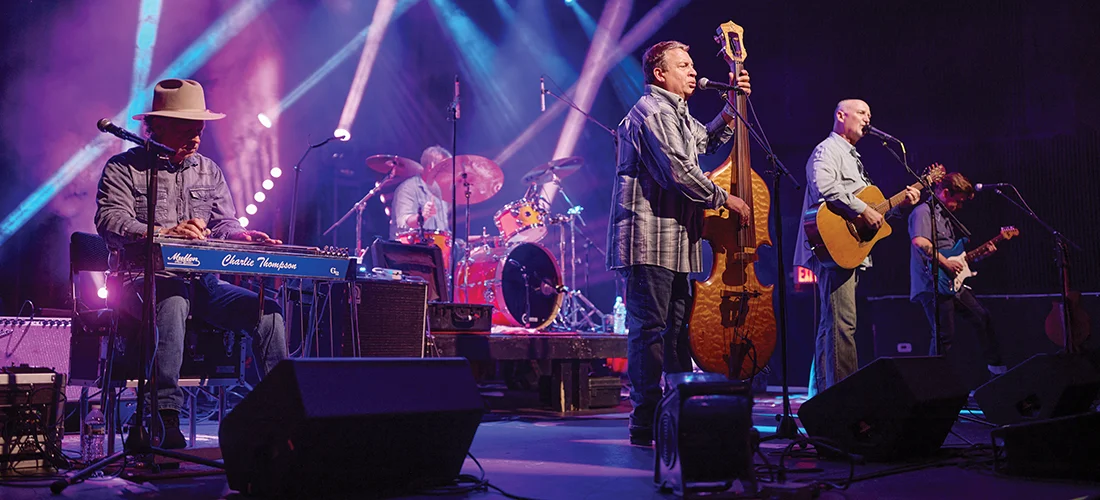 Blue Dogs band on stage at the Neighborhood Theatre in 2023