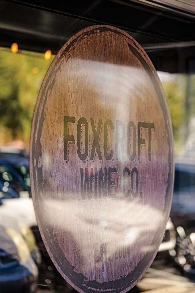 Foxcroft Wine Co. sign