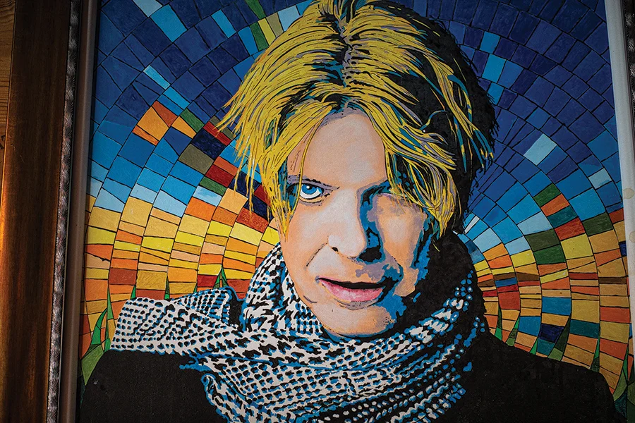 Foxcroft Wine Co. art of David Bowie