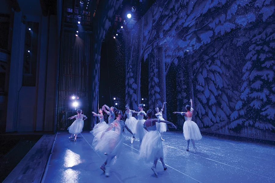 Ballerinas on stage during Charlotte Ballet's Nutcracker.