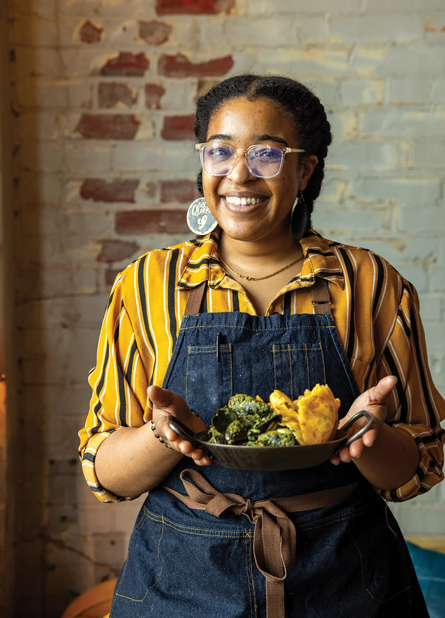 Courtney Evans shares a recipe with collard greens for Tale of the plate.