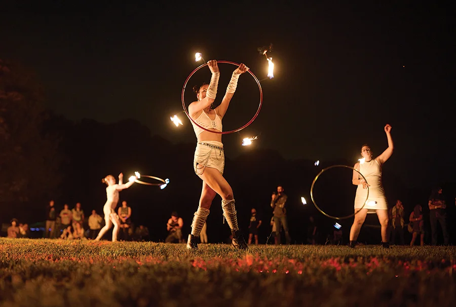 Dancers at the Brightfire Festival in 2024.