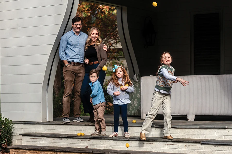 Hope Davis Skouras with family