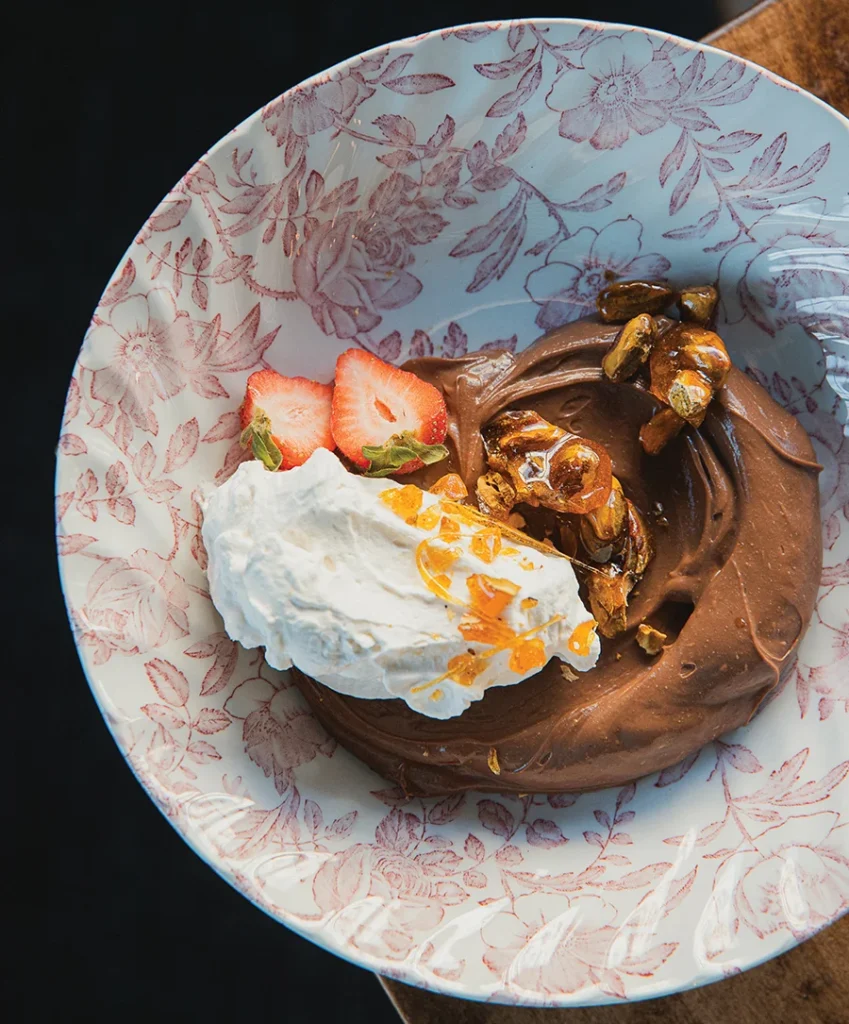 Megan Carraway’s Chocolate Budino is a simple-yet-sumptuous dessert that’s perfect for Valentine’s Day