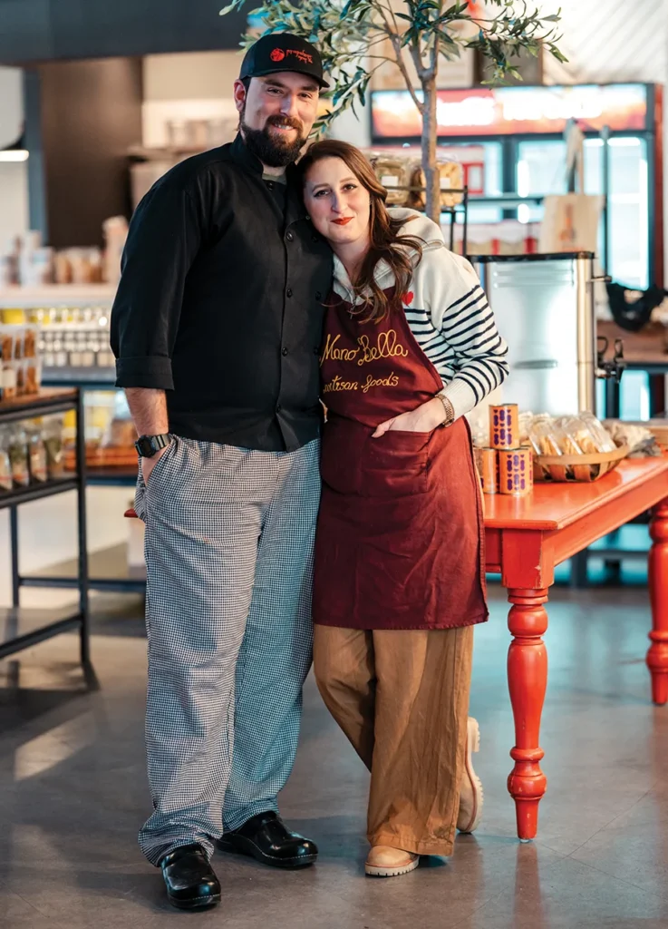 Co-owners of Mano Bella Artisan Foods, Annarita and Raffaele Patrizi