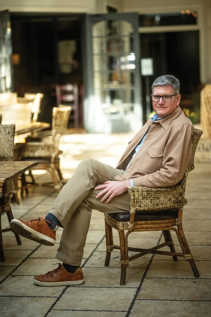 Bill Bartee sitting outdside