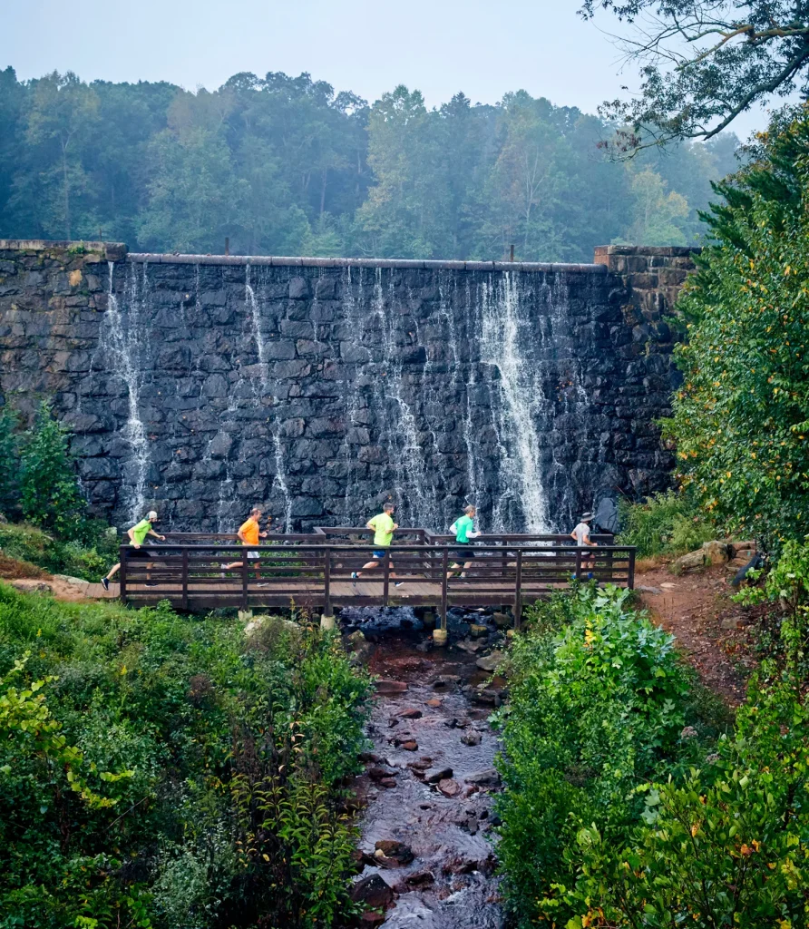 People running in upcountry South Carolina