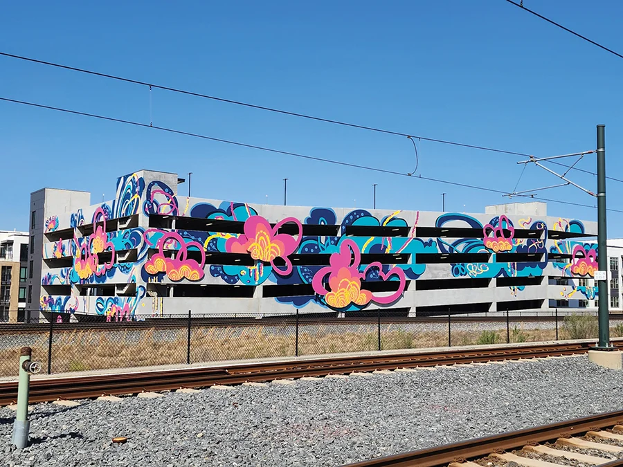 NoDa Cloud Wall mural