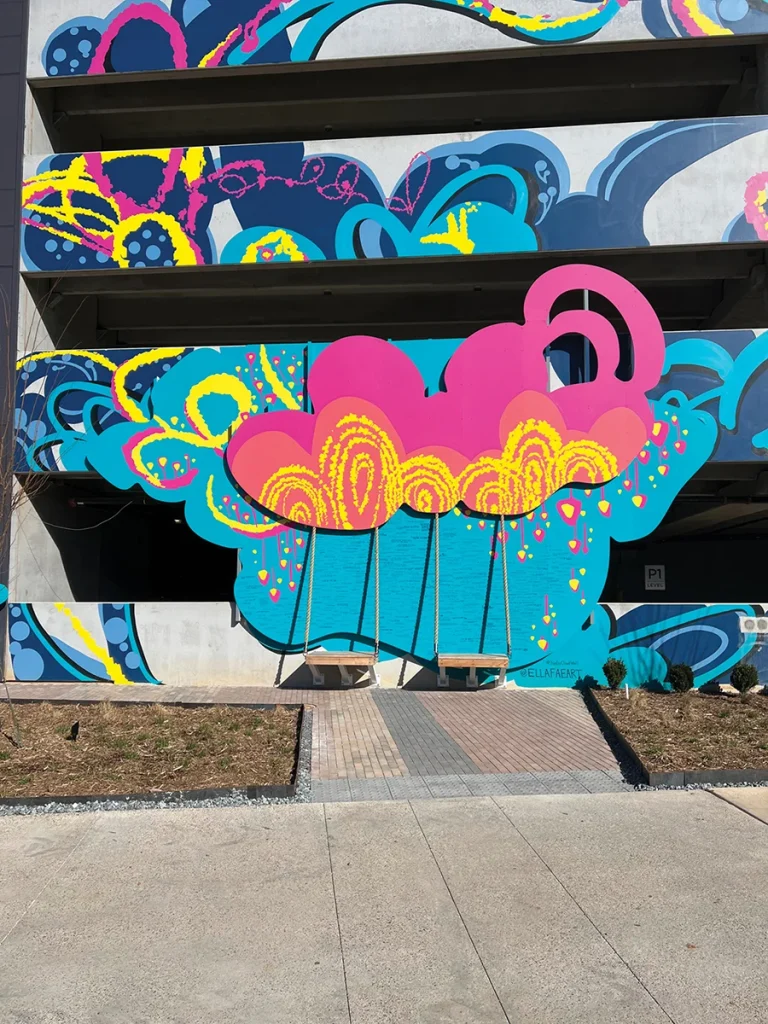 NoDa Cloud Wall mural