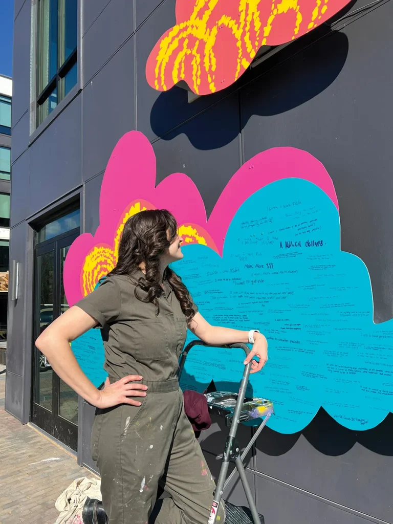 NoDa Cloud Wall mural
