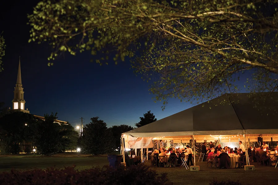 Outdoor tent at Florence Wine & Food Festival