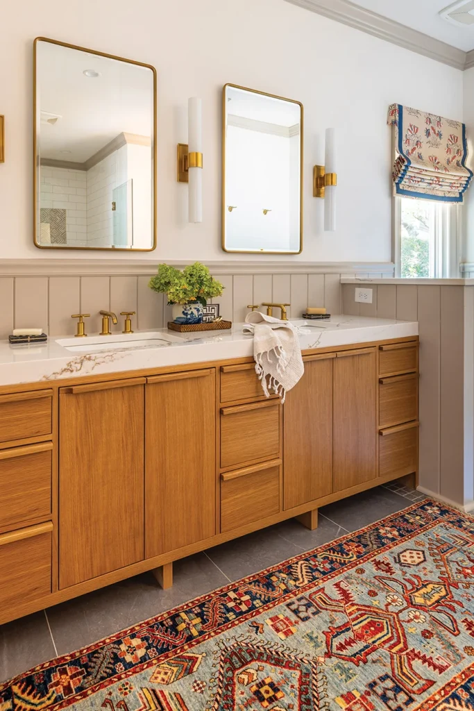 Primary bathroom designed by House of Drennan