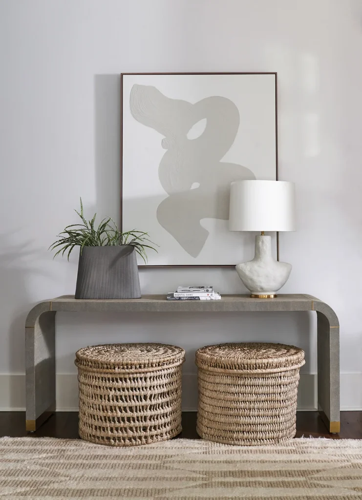 Lisa Sherry designed entrance table