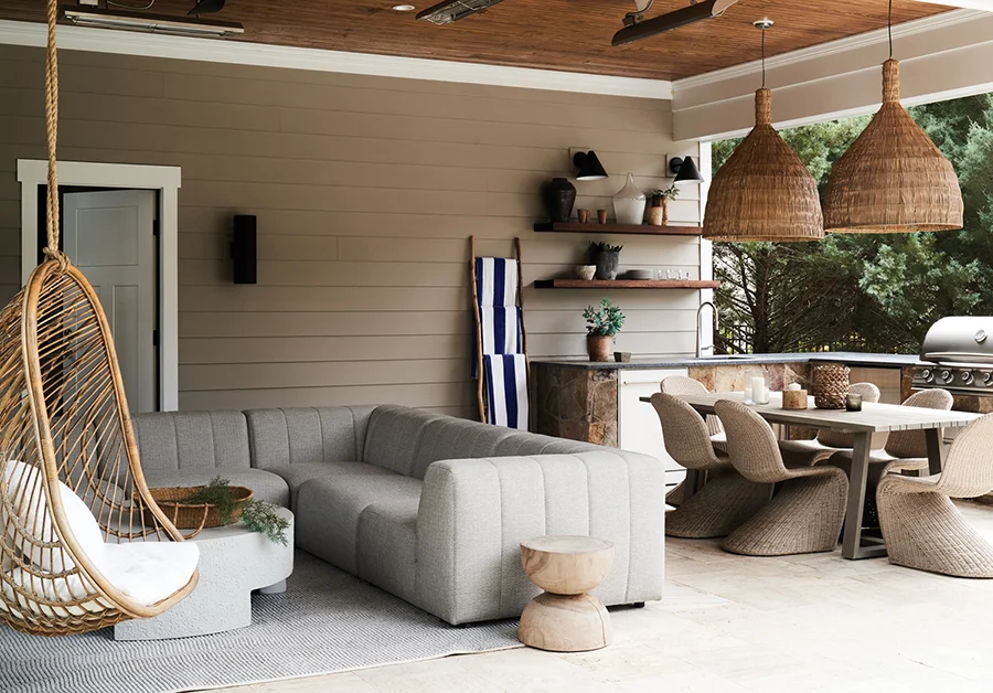 Lisa Sherry designed open-air pool house