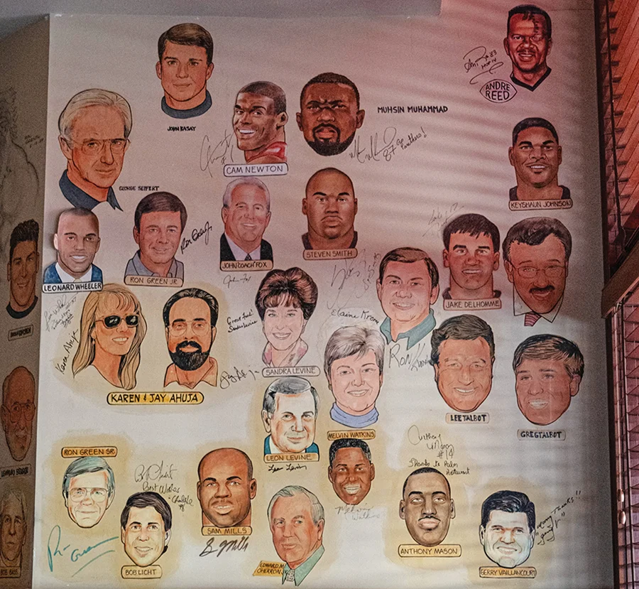 The Palm's wall of celebrities