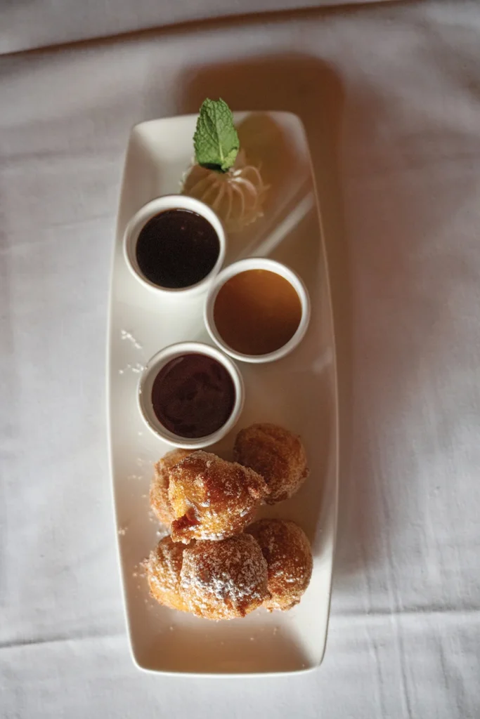 Palm Zeppole, Italian doughnuts