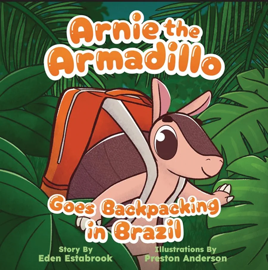 Arnie the Armadillo Goes Backpacking in Brazil book cover