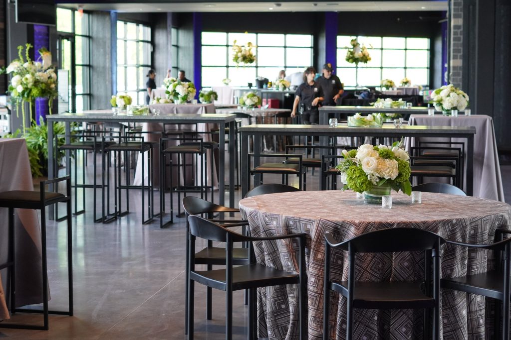 Inside the clubhouse at Ten Tenths Motor Club at Charlotte Motor Speedway