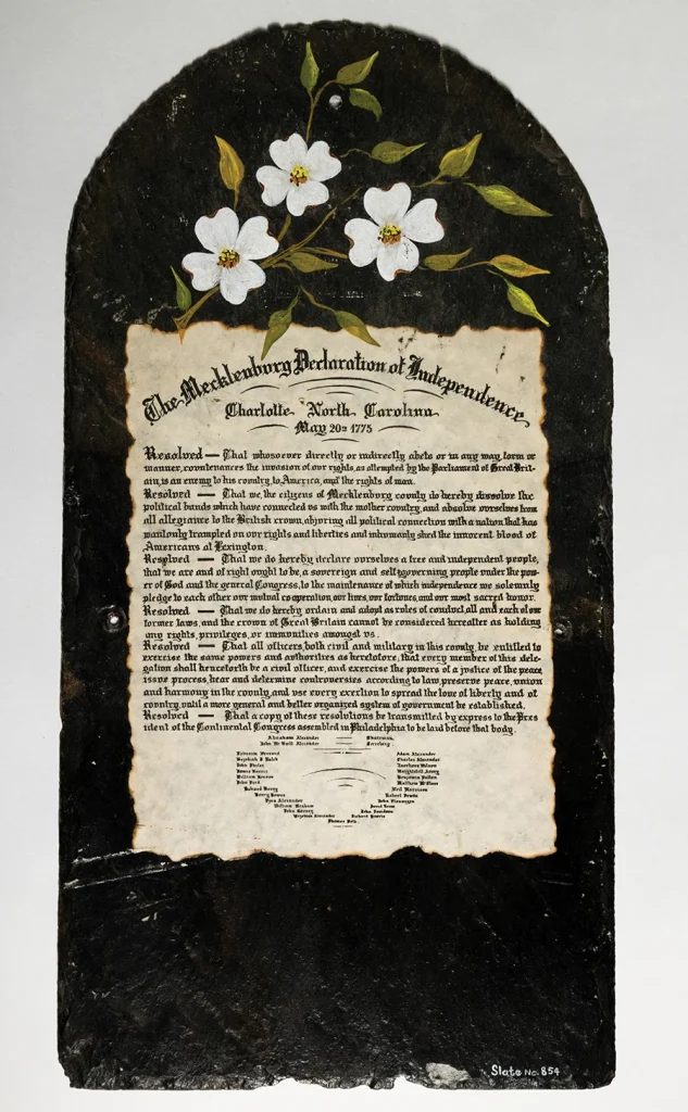 A MecDec marker, which will be on view at the Charlotte Museum of History