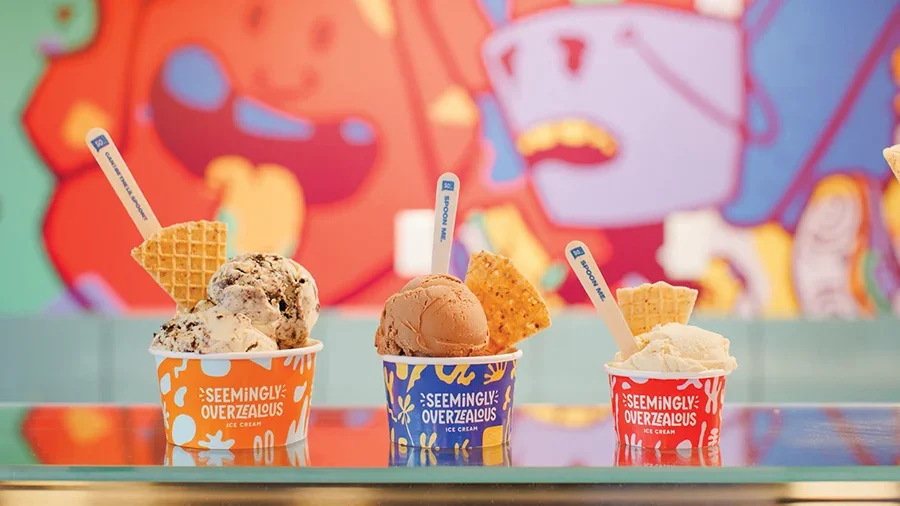 Seemingly Overzealous ice cream