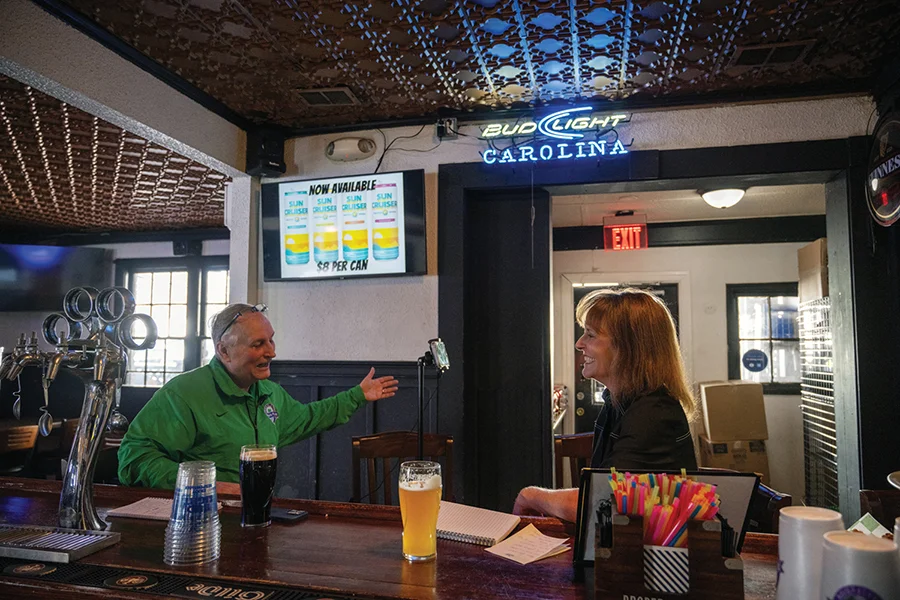 Doc and Natalie at Selwyn Pub