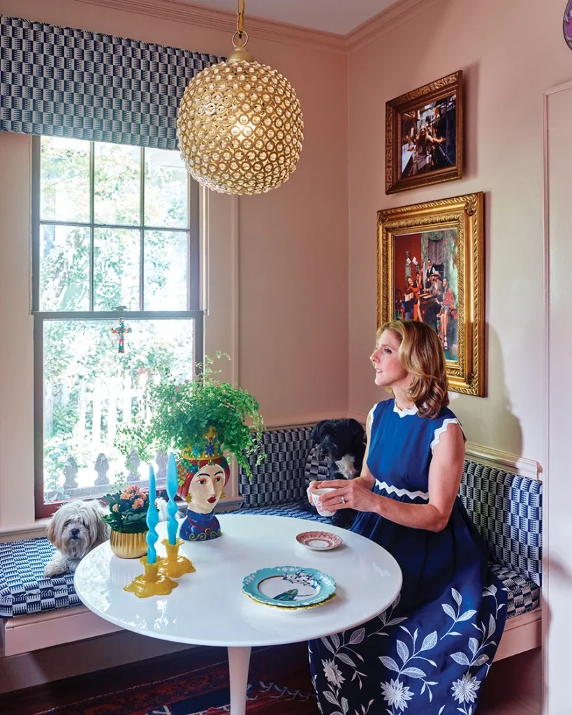 Whitley Adkins in breakfast nook