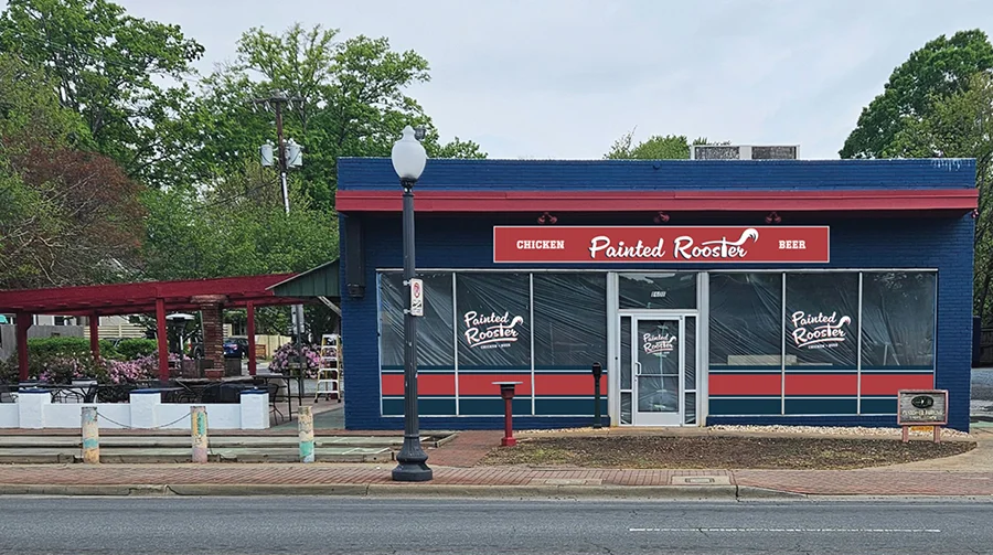 Exterior of the Painted Rooster