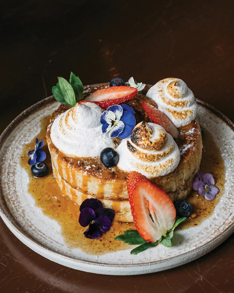 Tres leches pancakes at El Puro Cuban Restaurant