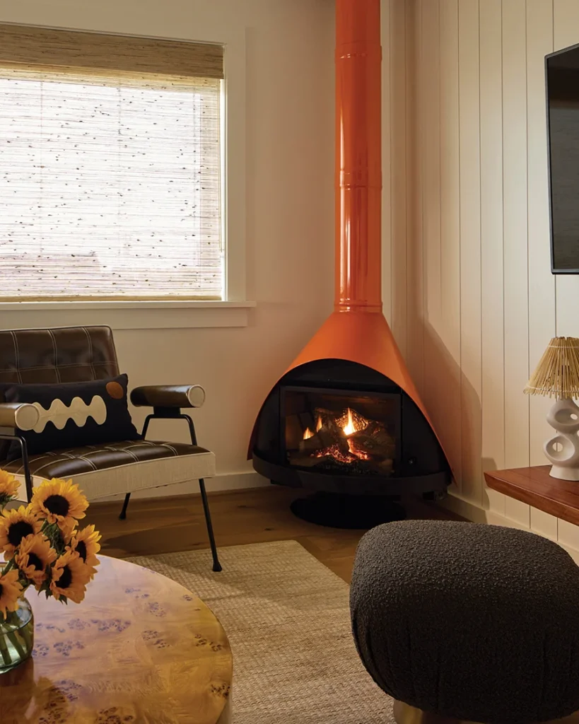 Pamlico Station fireplace in the Outerbanks