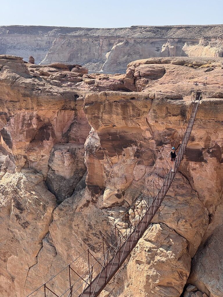 Suspension bridge at Amangiri