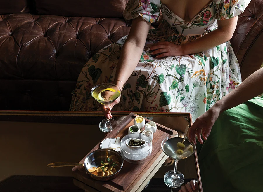 Cocktails at The Windsor Court in New Orleans