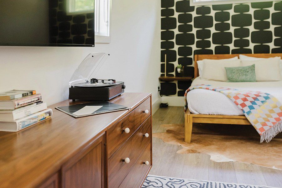 Close up of Casita bed