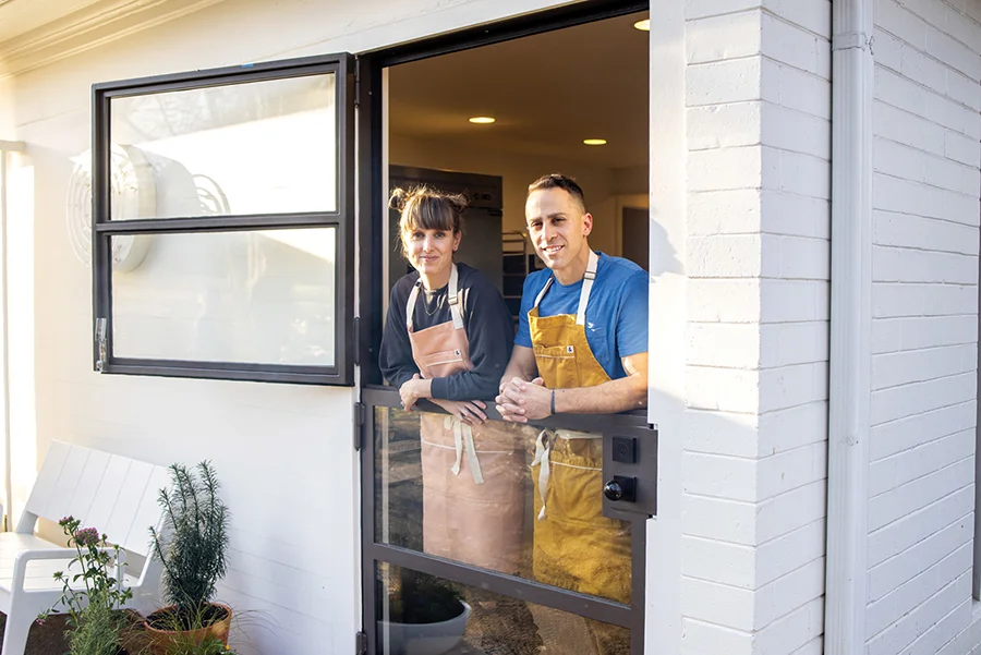 Team Rose Bread, started in 2020 by Douglas and Kaitlin Rose, makes 100% sourdough bread with organic flour from suppliers like Linley Mills in Durham and Anson Mills in South Carolina.