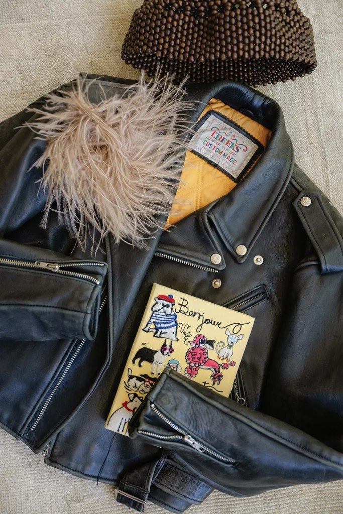Black jacket and book